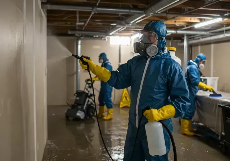 Basement Sanitization and Antimicrobial Treatment process in North Kensington, MD